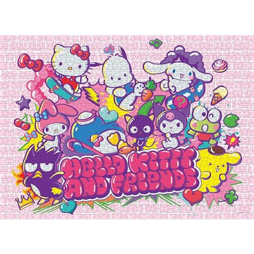Hello Kitty And Friends “Tokyo Skate” 1,000 Piece Jigsaw Puzzle | Collectible Puzzle Artwork Featuring Hello Kitty, Pochacco, Keroppi & More | Officially-Licensed Sanrio Puzzle & Merchandise