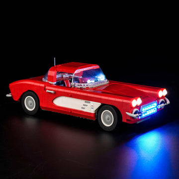 Hilighting Upgraded Led Light Kit For Lego Icons Corvette Building Set, Compatible With Lego 10321 (Model Not Included)
