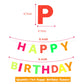 UV Neon Happy Birthday Banner Glow in the Dark Glow Party Supplies Decorations Glow in the Dark Blacklight Reactive Fluorescent