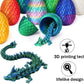 Cessfle 3D Printed Dragon In Egg, Crystal Dragon Eggs With Dragon Inside, Full Articulated Dragon Eggs 3D Dragon Toys, Mystery D