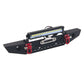 Sharegoo Metal Front Bumper With Lights Bar Tow Trailer Compatible With Traxxas Trx-4 Axial Scx10 90046 90047 Scx10 Ii 1/10 Rc C