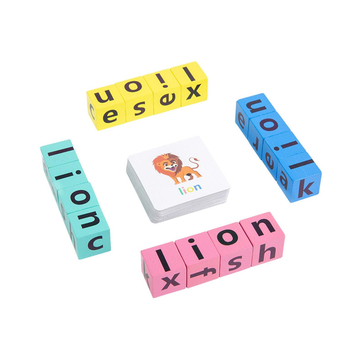 SECRET DESIRE Letter Spelling Block Alphabet Flashcards Spelling Toys for Preschool Travel|Developmental Baby Toys