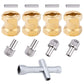 Hobbypark Rc Brass Spacers 12Mm Wheel Hex Hubs Extenders For 1/10 Rc Crawler Axial Scx10 Wheels Extension Hex Drive Adapter (20M