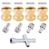 Hobbypark Rc Brass Spacers 12Mm Wheel Hex Hubs Extenders For 1/10 Rc Crawler Axial Scx10 Wheels Extension Hex Drive Adapter (20M