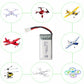 sea jump 5PCS 3.7V 400mAh High Rate Lithium Battery with 5 in 1 Charger for Hubsan H107C H107L SYMA Q11 X11C HS170C F180C TOZO Q