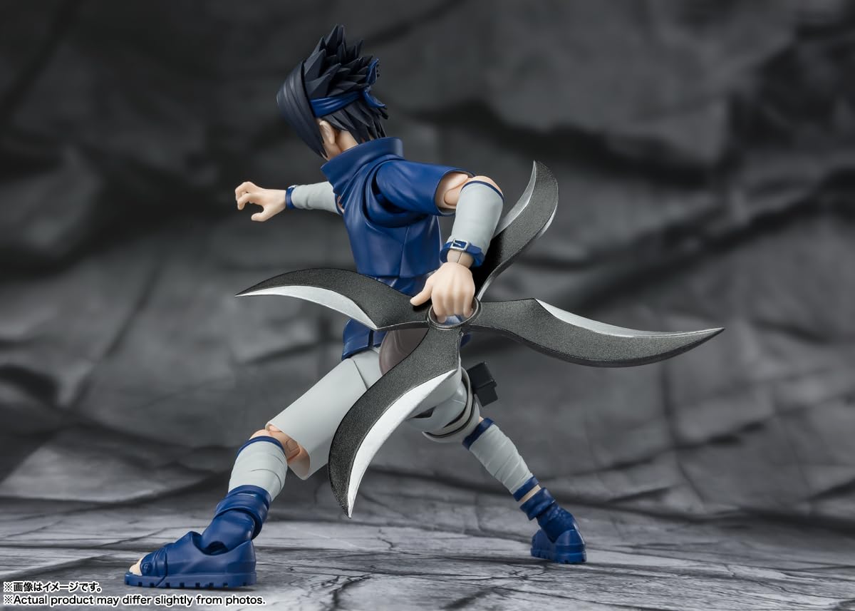 TAMASHII NATIONS - Naruto - Sasuke Uchiha -Ninja Prodigy of The Uchiha Clan Bloodline-  Bandai Spirits S.H.Figuarts Action Figure