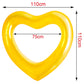 mature-themed Heart Float mature-themed Heart Pool Floats  Water Fun Beach Party Toys for Aults Birthday Scene Layout Props. (47 in Transparent Yellow)