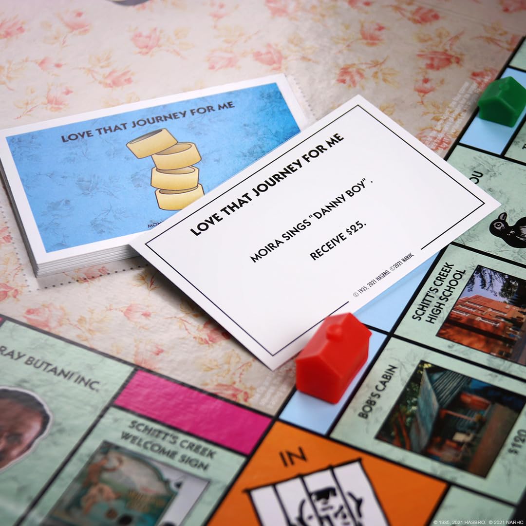 USAOPOLY Monopoly Schitt's Creek Game with Collectible Tokens, One Size, Multi-colored, Model MN146-748-002100-06