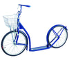 Amish-Made Deluxe Kick Scooter Bike - Model 2060 - Youth/mature-themed Size (No Kickstand  Navy Blue)