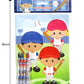 TINYMILLS Baseball Coloring Book Set with 12 Coloring Books and 48 Crayons Baseball Birthday Party Supplies Favor Bag Filler Tea