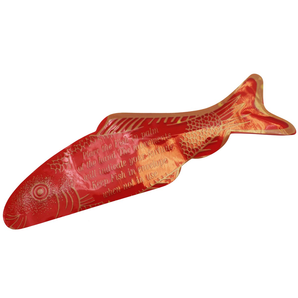Funny Party Hats Fortune Teller Miracle Fish - 144 Red and Gold Plastic Model 3562