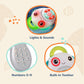 B. toys Baby Musical TV Remote Control - Interactive Sensory Toy with Learning Numbers, Songs & Light-Up Buttons for Ages 6 Months & Up