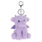 Apricot Lamb Plush Purple Dragon Dinosaur Keychain - Soft Stuffed Animal for Bags, 4.3 Inches