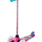 Voyager Barbie Self Balancing Kick Scooter, 3 Wheel, Light Up Wheels, Extra Wide Deck, Foot Activated Brake, 75 lbs Limit, Ages 3+