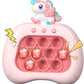 Ueghz Quick Push Pop Unicorn Bubble Game for Girls Age 4-6, Handheld Sensory Toy, Pink Unicorn