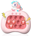 Ueghz Quick Push Pop Unicorn Bubble Game for Girls Age 4-6, Handheld Sensory Toy, Pink Unicorn