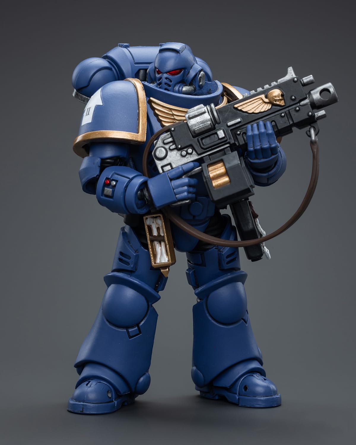 Joytoy Warhammer 40K Space Marine Genuine License 1/18 Soldier, 4Inch Models Space Marines Action Figures Kits (Ultramarines Intercessors)