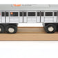 MUNI PALS Munipals New York City Subway Wooden Railway (B Division) F Train/6 Avenue Local-Child Safe and Tested Wood Toy Train