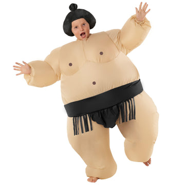 Morph Black Sumo Wrestler Inflatable Costume For Kids Inflatable Costume Sumo Wrestling Suit For Kids Halloween Costume Kids