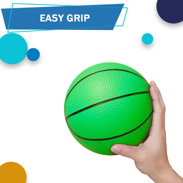 5 Inch Pvc Mini Basketball For Indoor Basketball Mini Hoops, Soft 5'' Rubber Small Repacement Basketball For Over Door Basketbal