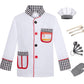 KAKALVER Kids Chef Costume Pretend Chef Outfit Restaurant Dress Up for Cooking Playing, Halloween