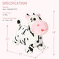 Inpany Bouncy Cow Farm Animal Hopping Toys For 2 Year Old Girl Gifts, Plush Kids Inflatable Jumping Horse, Ride On Toddler Bull Hopper, Outdoor Indoor Rubber Bouncer For 3 4 Yr Boy Birthday