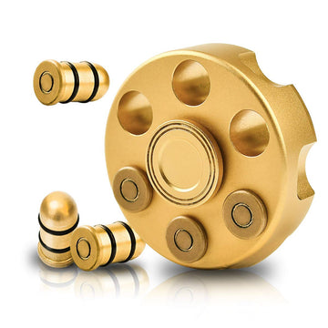 Umnodobn Alloy Metal Fidget Spinners Toy for Kids mature-themeds- Cool Sensory Handheld Finger Hand Cube Spiner for Stress Relief  Desk Toys Gift for Office  Holiday Stocking Stuffer  Chirstmas Present Gold