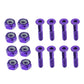 3NH 8pcs Replacement Skateboard Truck Hardware Longboard Screws Bolts Purple