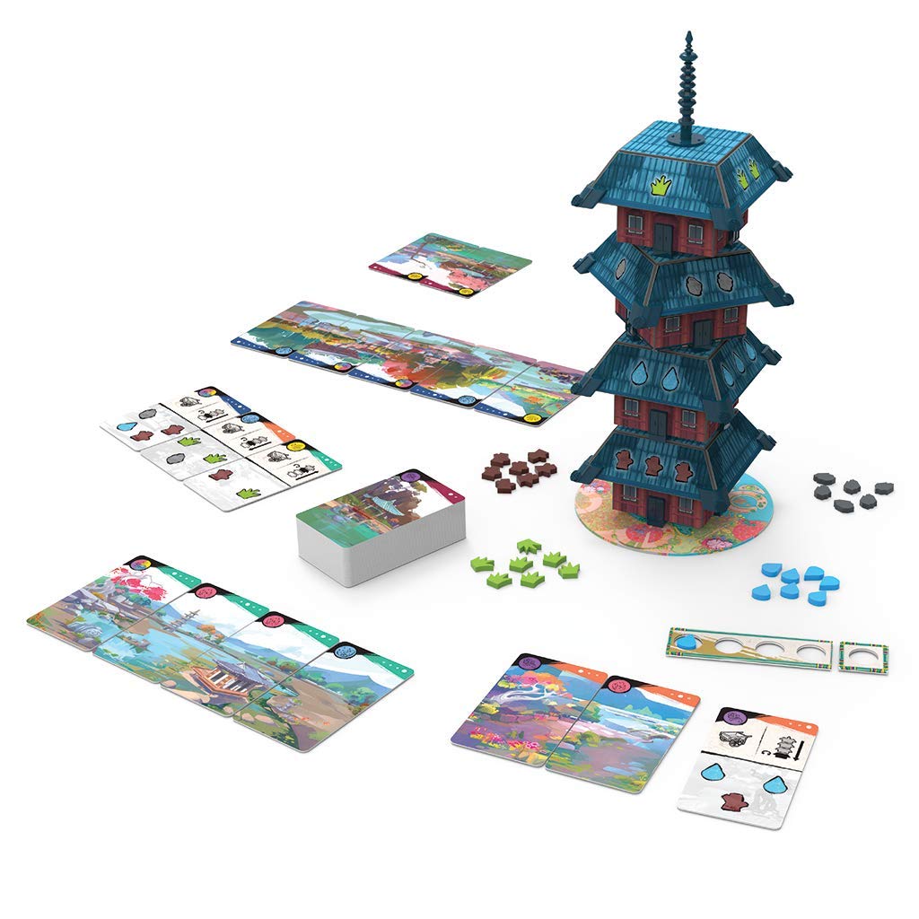 Arcane Wonders Four Gardens Board Game - Cardboard, Model ARWFGA08