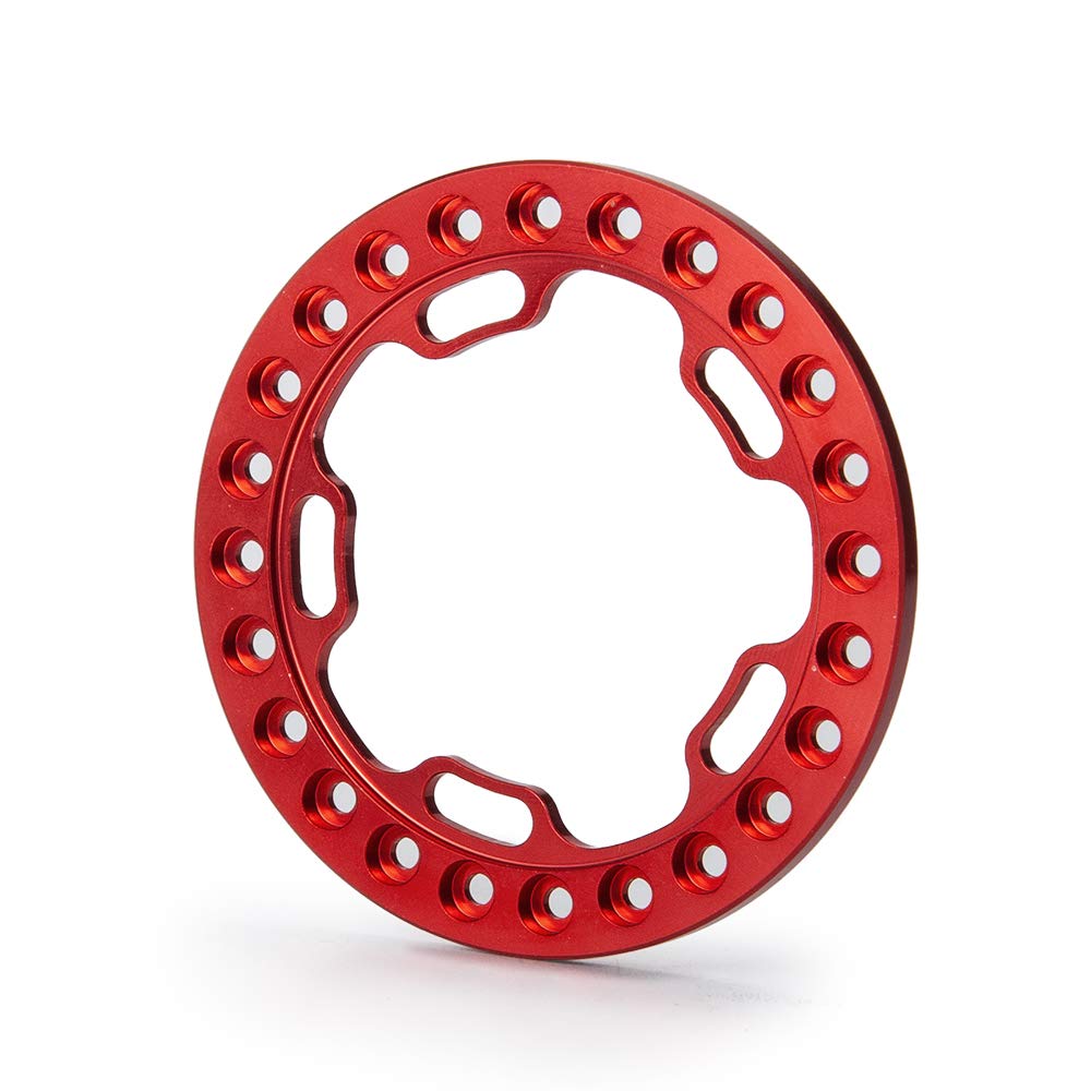 QUE-T 1.9'' Beadlock Wheel Ring, 4pcs Replacement Wheel Ring for 1/10 RC Crawler Axial SCX10 90046 TRX4