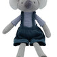 Mikee Fluffie Koala Stuffed Animals,15.7'' Big Boy Koala Plushies With T-Shirt,Cute Stuffed Animal For Girls As Birthday, Easter