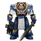 JOYTOY Warhammer Horus Heresy Ultramarines Cataphractii Terminator Squad 5.35in Sergeant with Power decorative replica blade 1:18 Scale Action Figure Mecha Joy Toy Collection Model