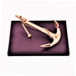 Purpledip Brass Anchor: Memorable Souvenir Gift For Naval Officers Or Sailors (11405)