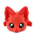 Cute Fox Desk Buddy, Articulated 3D Printed Fidget, 7.5 Inches, Authorized Seller (Red)