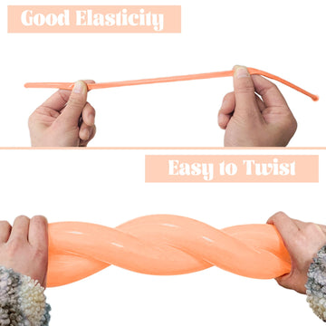 260 Long Balloons 100 Pack Pastel Orange Twisting Animal Balloons Thickening Latex Modeling Long Magic Balloons For Animal Model