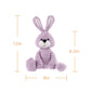 Apricot Lamb Toys Plush Corduroy Rabbit Bunny Stuffed Animal Soft Cuddly Perfect For Child (Purple Bunny,8.5 Inches