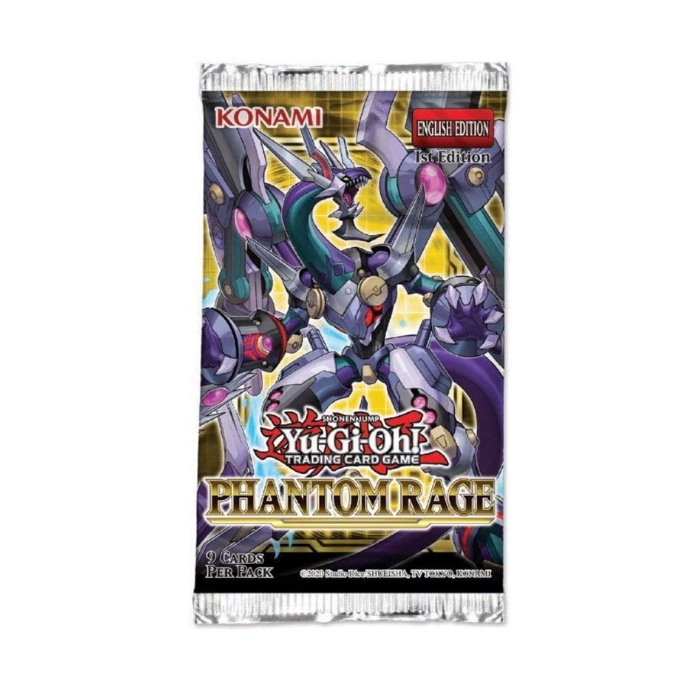 Yugioh Phantom Rage English Tcg 1St Edition Booster Box - 24 Packs Of 9 Cards Each