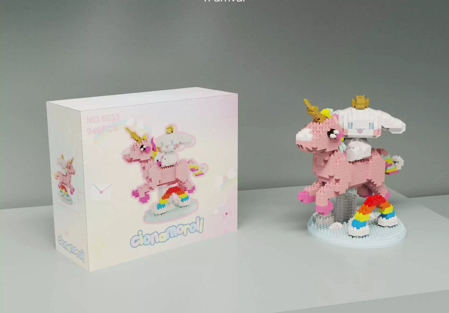 AuHoRa Mini Building Blocks - White Puppy 6033, 949 Pieces, Non-toxic ABS Plastic, Ideal Gift for Ages 15 and Up