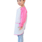 Plie Waterproof Kids Art Smocks 37 Colors (Age 1-10, S-XXL size), Blue&Green Dot (30-S)