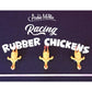 Mcphee Archie Racing Rubber Chickens - 3 Piece Set