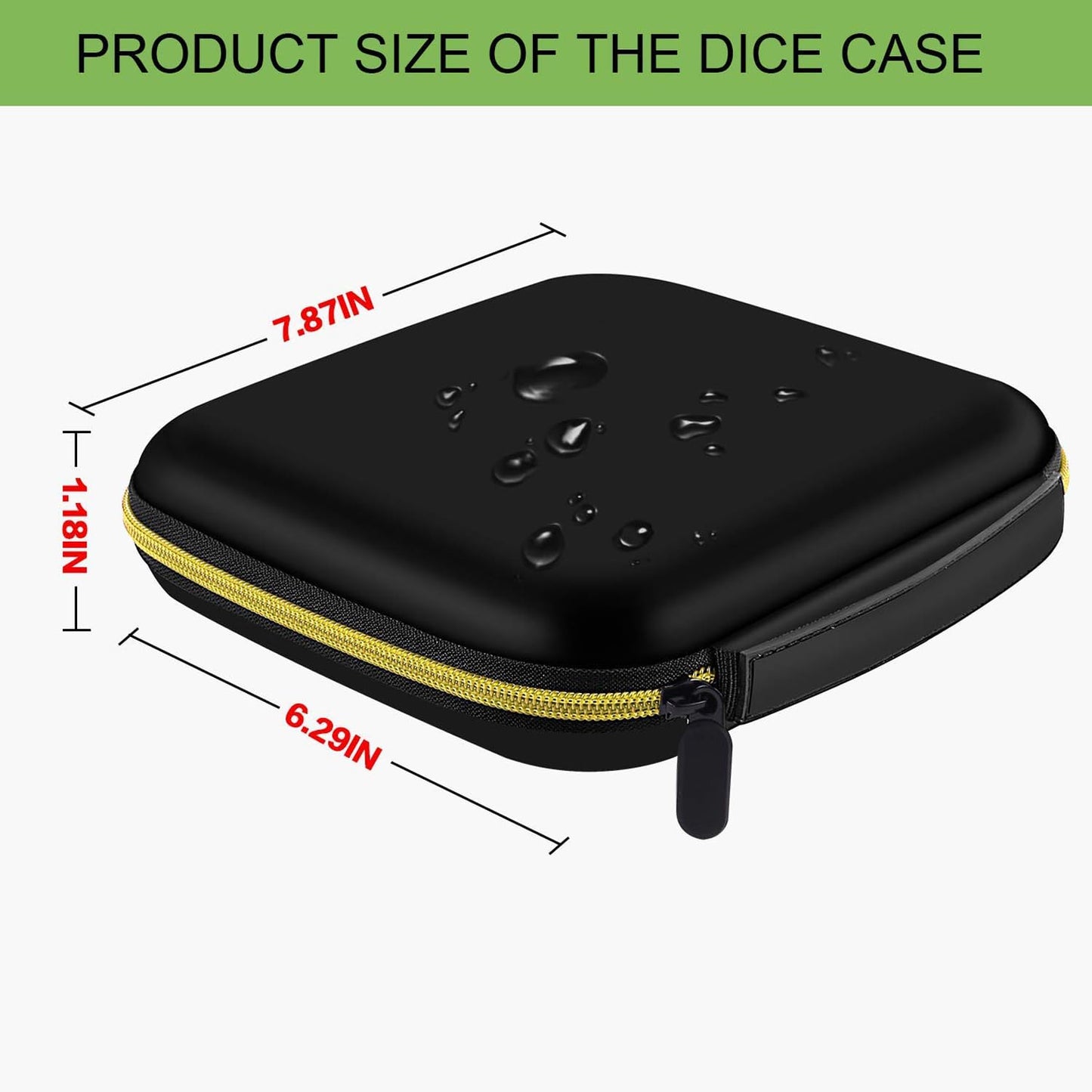 ALKOO Dice Case Holder Box Tray Compatible with DND Dice Set, Roleplaying Game for Dungeons and Dragons, Display Your Favorite 7