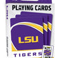 Masterpieces Family Games - Ncaa Lsu Tigers Playing Cards - Officially Licensed Playing Card Deck For Adults, Kids, And Family