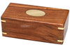 TOSQP27 Hidden Drawer Box - Brown Rosewood Gift Secret Brainteaser Puzzle Organizer for Men & Women