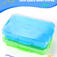 2 Pcs Sand Tray Sensory Bin With Lid And Handle, Portable Sensory Sandbox Container For Kids, Plastic Activity Tray For Toddlers