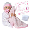Adora Adoption Babies Collection, 16” Baby Doll With Complete 9-Piece Accessories Includes: Pacifier, Hospital Bracelet, Diaper And More! Birthday Gift For Ages 3+ - Baby Hope