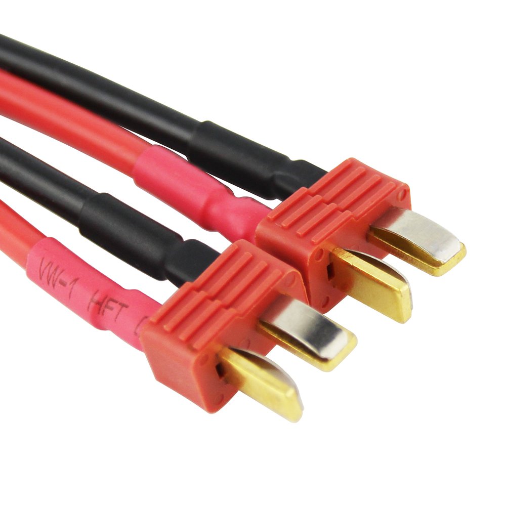 OliYin 2pcs Compatible with TRX 1-Female to Anti-Skid Deans 2-Male Parallel Connector Adapter(Pack of 2)