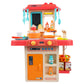 Velixo Kitchen Set for Girls with Plastic Cooking Utensils for Kids