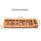 BSIRI Shut The Box Board Game - Wooden Math Puzzle for Kids, Family Fun, Educational Toy, Natural Solid Wood, 9x29x2 cm
