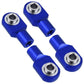 Rc Short Rod Ends With Hollow Balls Aluminum Metal For Traxxas Rc Cars, Replacement Of 2742X (4-Pack) (Navy Blue)
