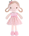 GAGAKU Baby Doll for 1 Year Old Girls, 16'' Soft Cotton Toy, Cherry Girl - First Birthday & Christmas Gift